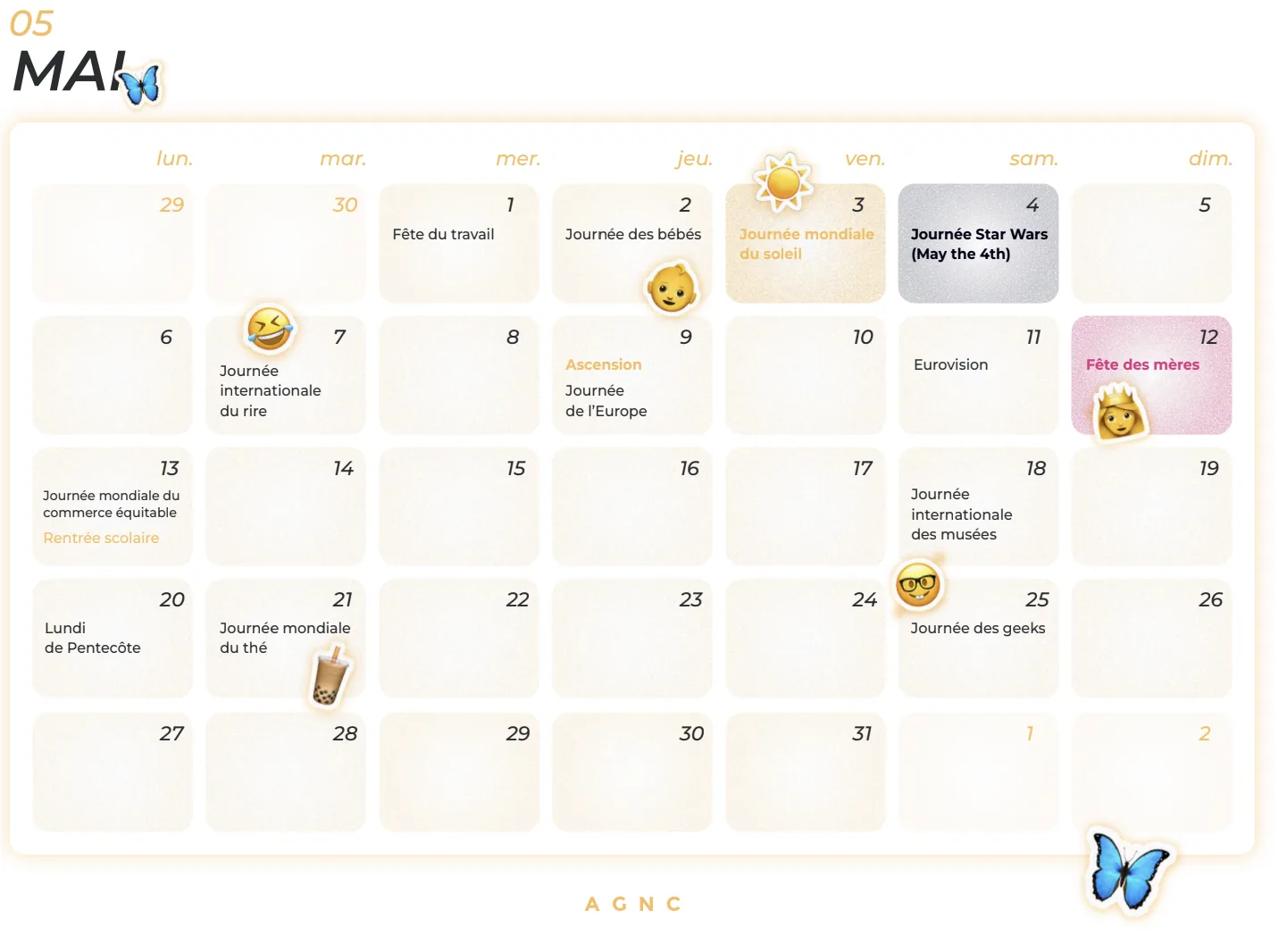 Exemple calendrier éditorial réseaux sociaux