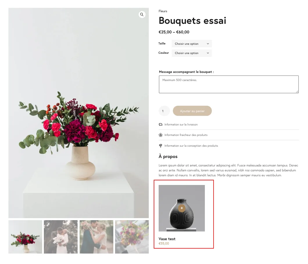 Cross-sell page produit