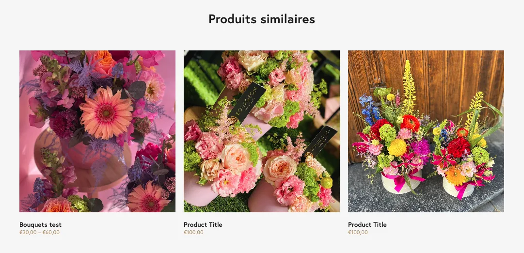 Proposition de produits alternatifs sur page produit