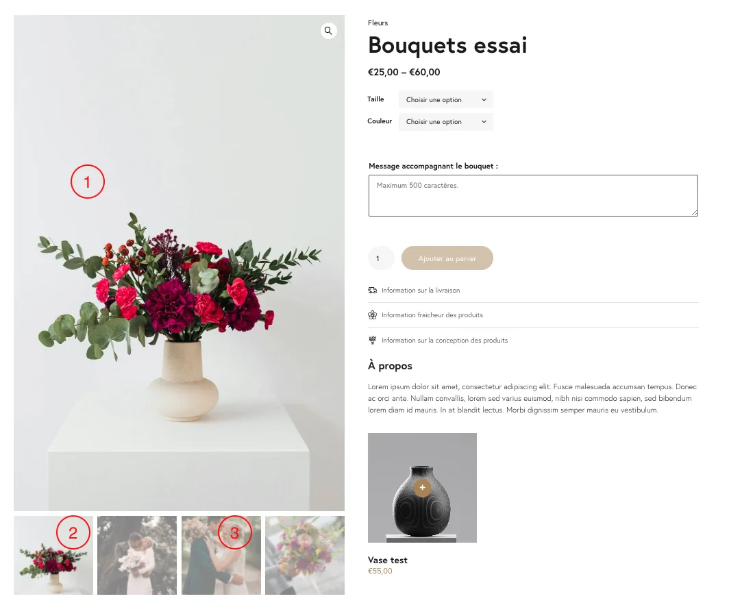 Fiche produit sur eshop