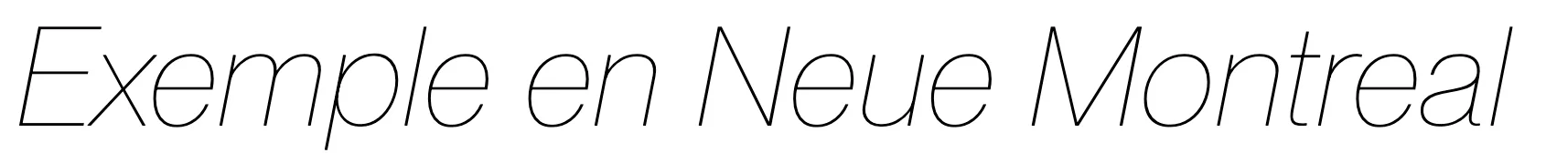 exemple Neue Montreal